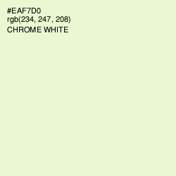 #EAF7D0 - Chrome White Color Image